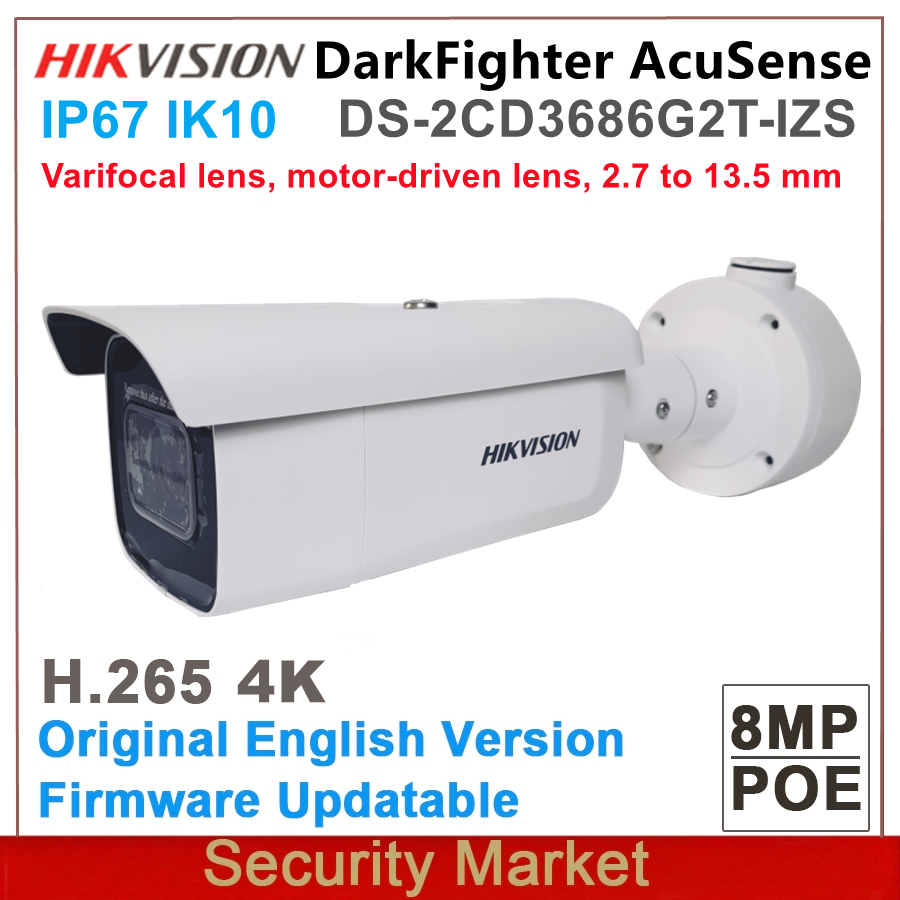  Hikvision DS-2CD3686G2T-IZS 8MP 4K DarkFight..